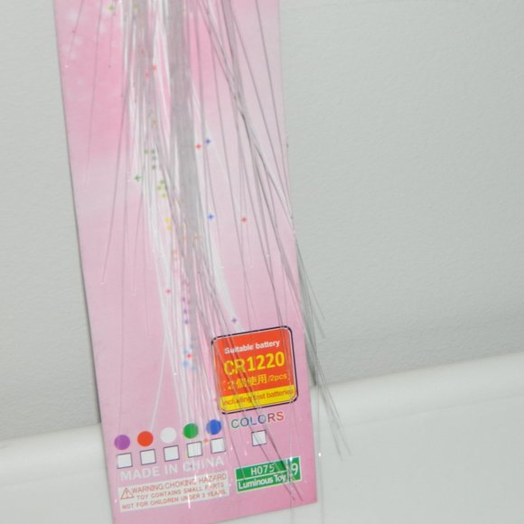 3 for/$25 Fiberoptic Multicolour Light Up LED Flash Braid Hair Clip On (Unit A1) - Picture 12 of 15